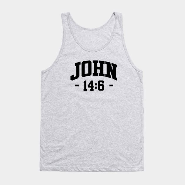 Christian Bible Verse: John 14:6 Tank Top by ChristianLifeApparel